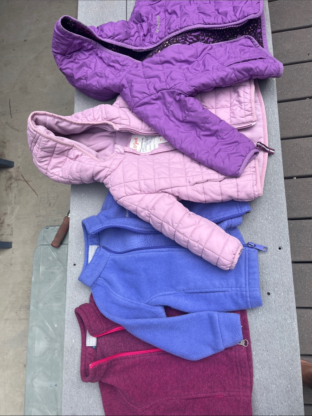Columbia Girls Layering Set - Purple, Light Pink, Lavender & Berry